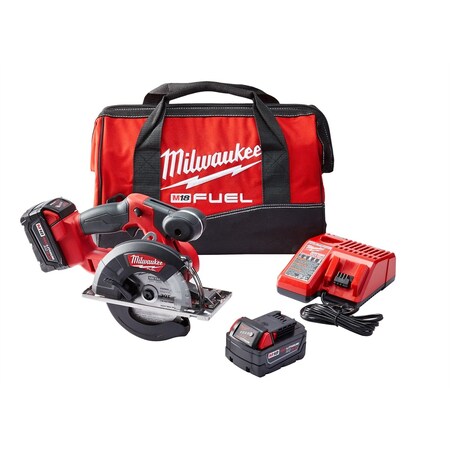 Milwaukee Tool M18 FUEL Cordless Metal Cutting Circular Saw w/ (2) Batteries Kit 2782-22